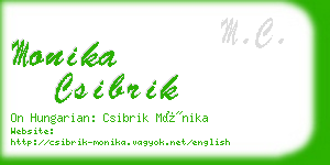 monika csibrik business card